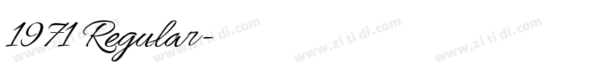 1971 Regular字体转换 1971 Regular字体转换